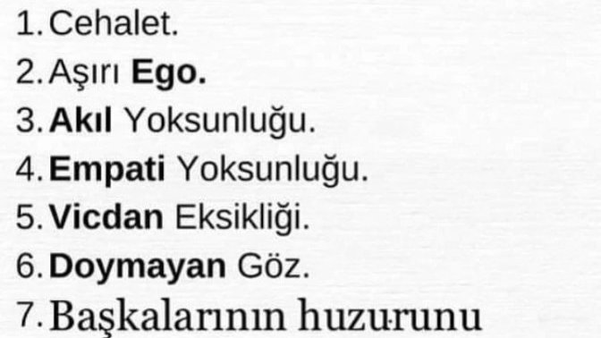 Çağımızın hastalıkları neler sizce?