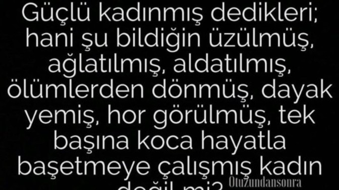 Tam da o kadın bu kadın?