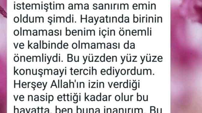 Kalbinizde kimse olmadığı halde sen birini seviyorsun ondan böyle uzaksın denilse ne yaparsınız?