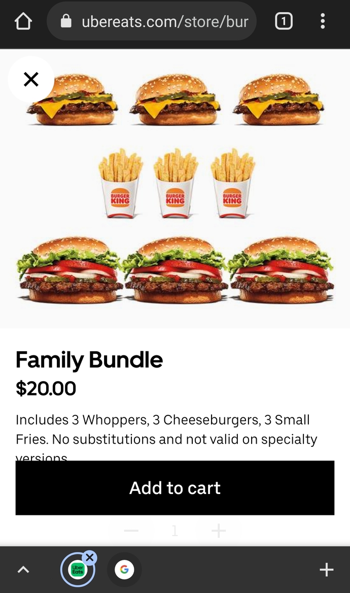 Bu hamburger menüsünü Türkiye'de ne kadara alabilirim?