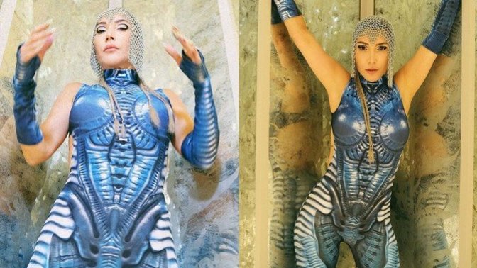 Koskoca Hande Yener'e bu kıyafet yakışmış mı?