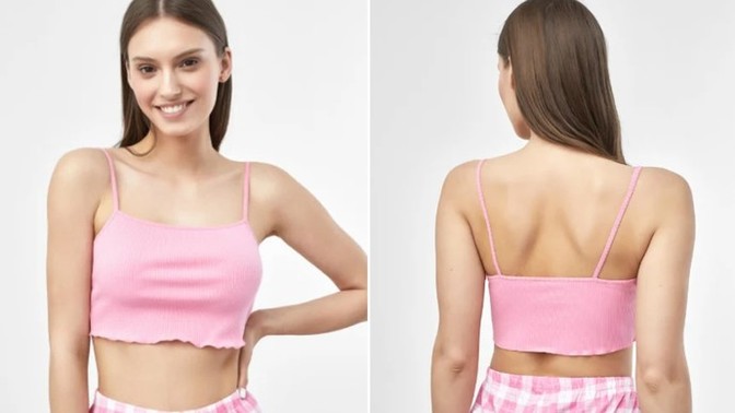 Bu askılı crop top nasıl sizce, çok mu çocuksu?