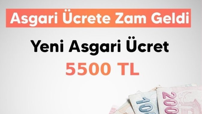 Asgari ücret zamlı ücret 5.500 TL oldu, sizce yeterli mi?