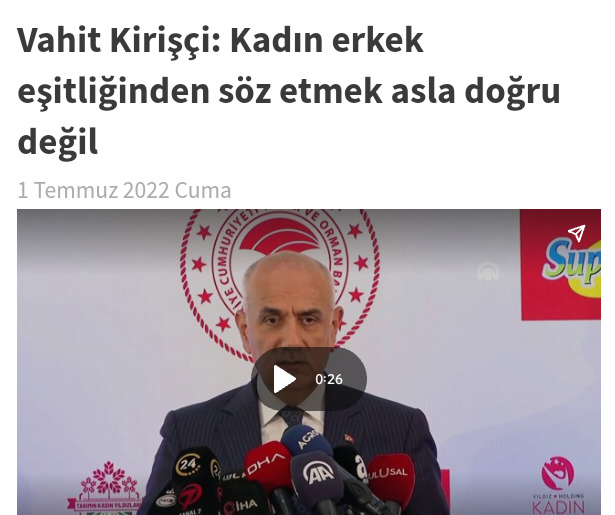 Kadın ve erkek eşit mi?