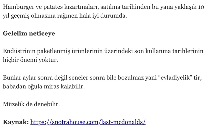 Hamburger yemek. mcdonald’s hamburgeri 10 sene sonra bile bozulmadı?