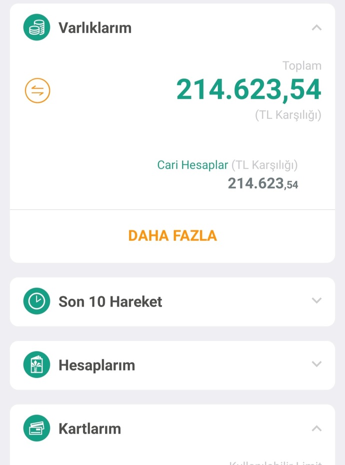 Şu an cebinizde ve hesabınızda ne kadar para var?