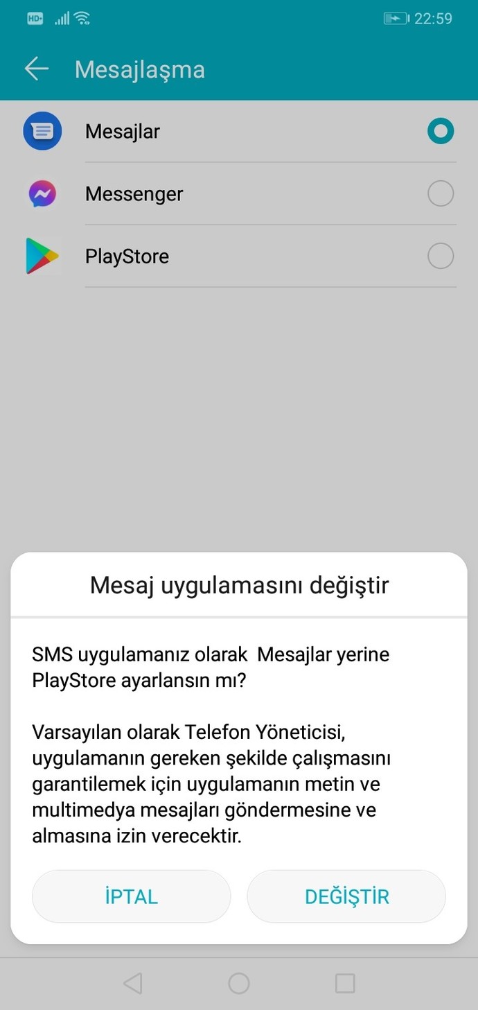 Telefondan mesaj alamıyorum. Bilen varsa yardımcı olabilir mi?