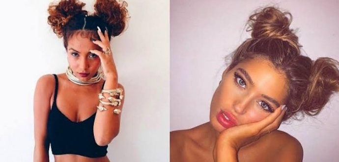 İki topuz saç modeli nasıl görünüyor?