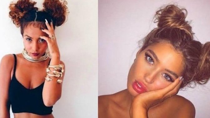 İki topuz saç modeli nasıl görünüyor?
