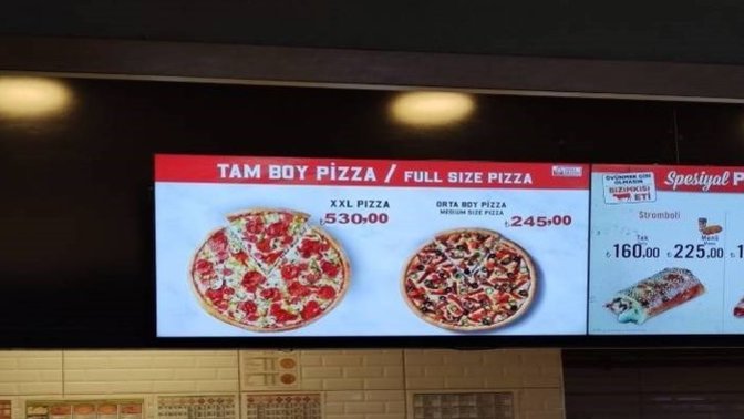İstanbul havalimanında büyük boy pizza 550 TL! Pizza yemek artık lüks mü oldu?