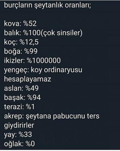 Burcunuza göre şeytan mısınız?