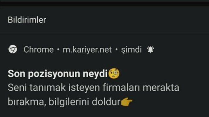 Saçma sapan bildirimler geliyor mu size de?