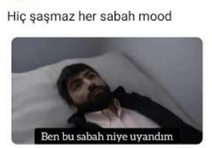 Uyandığınızda niye uyandığınızı sorguluyor musunuz 😂?