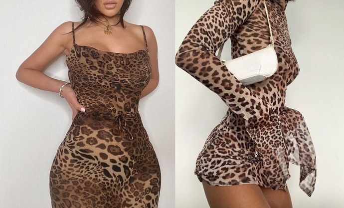 Eskimeyen leopar desen! Elbiseler itici mi yoksa şık mı?