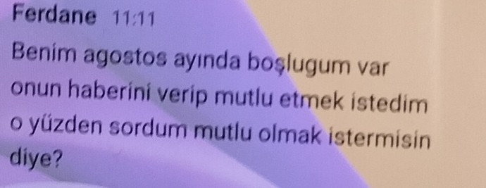 Annemin telefondaki mesajı?