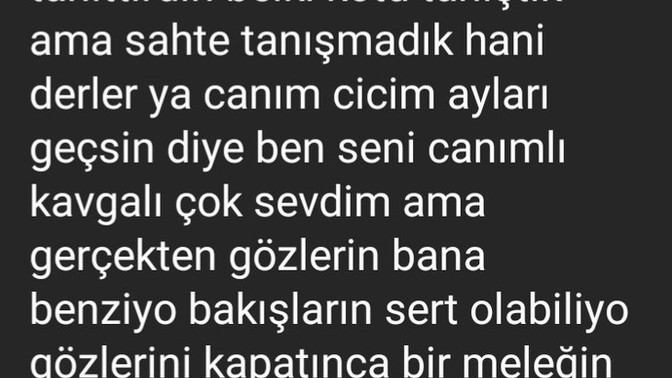 Bu çocukla instagramdan tanıştık, bana takip isteği atmıştı ve ben ona yazdm. Başta kavga ettik, sonra böyle davrandı, yalancı mı?