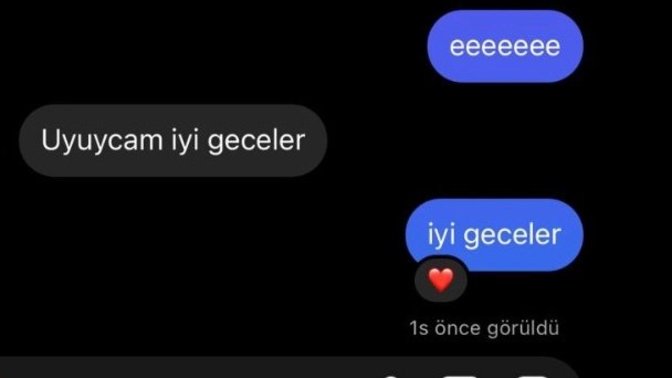 Hoslandigim cocukla normal konusuyoduk ve bana bi anda uyucam iyi geceler dedi?