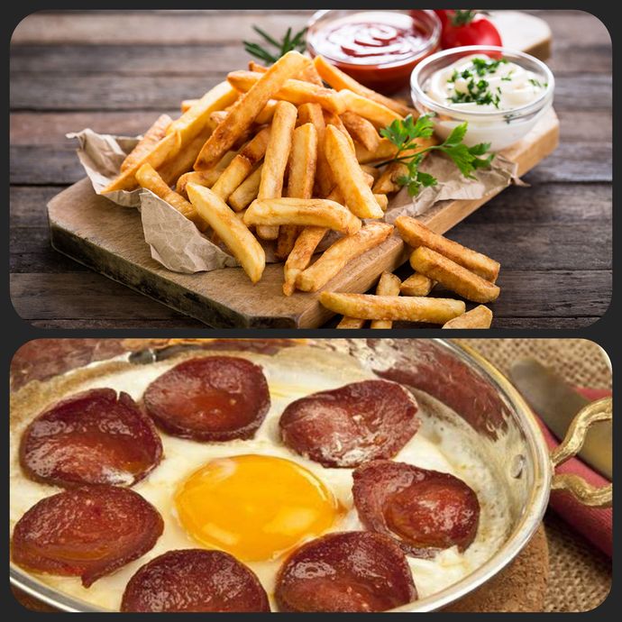 Patates kızartması mı, sucuklu yumurta mı?