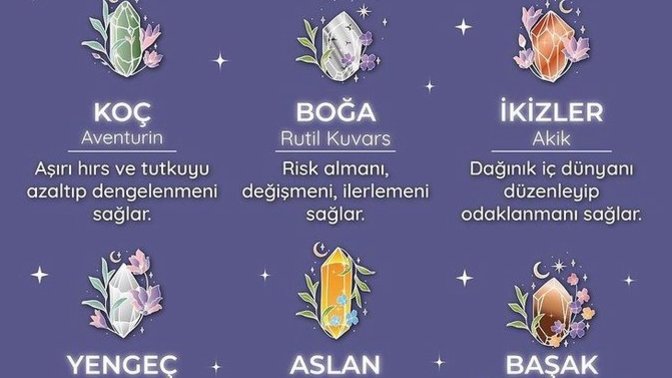 Burcuna iyi gelecek doğal taşlar nelerdir?
