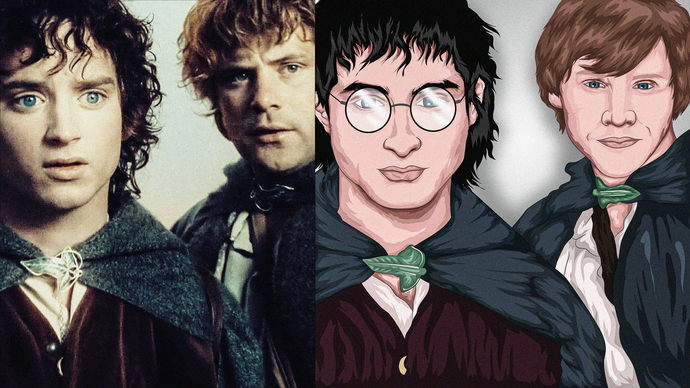 Frodo ve Sam çizimi benziyor mu?