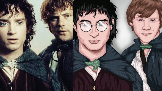 Frodo ve Sam çizimi benziyor mu?