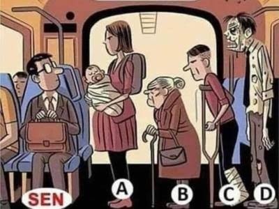 Otobüste oturuyorsun, yerini kime verirsin?
