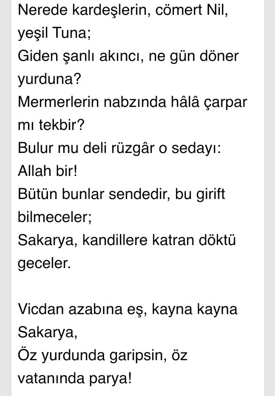 En sevdiğiniz şiirler hangileri?