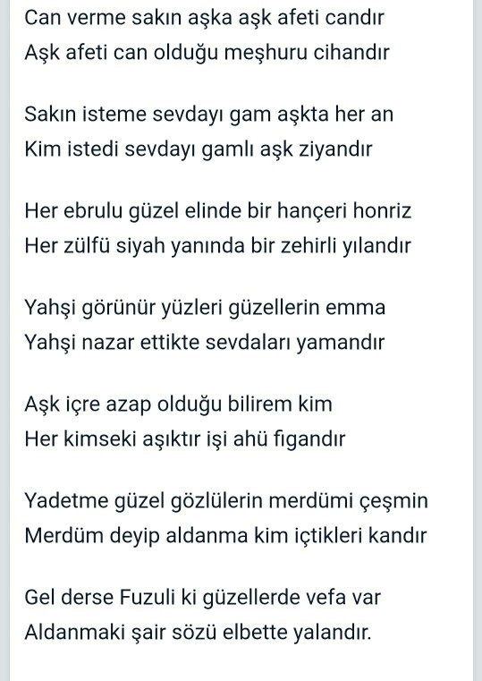 En sevdiğiniz şiirler hangileri?