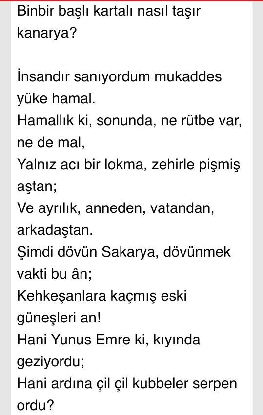 En sevdiğiniz şiirler hangileri?