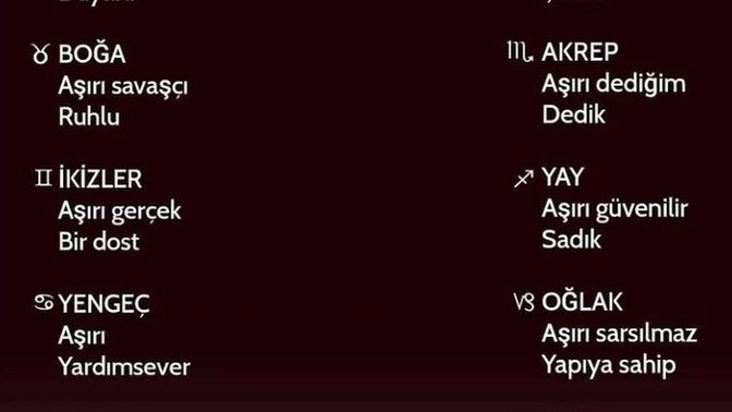 Burcuna göre senin aşırıya kaçan huyun nedir?