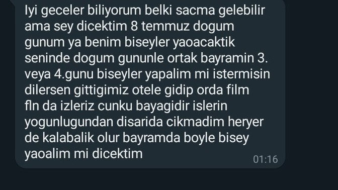 Ayrıldığım sevgilim böyle bir mesaj atmış amacı nedir?