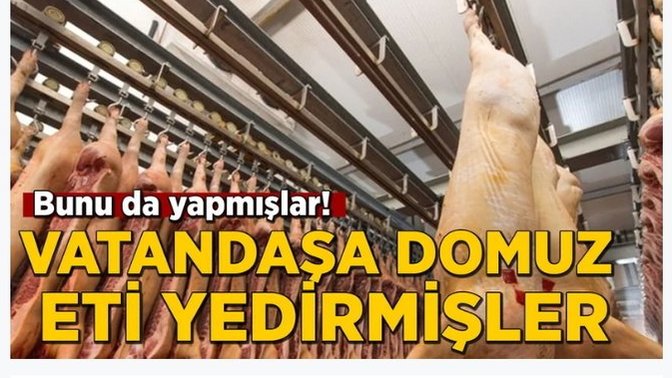 Vatandaşa domuz eti yediriyorlar! Sizce, bilmeden domuz eti yiyen ne yapmalı?