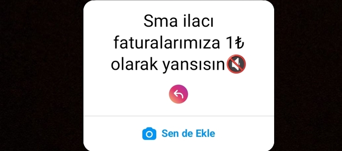 Sosyal medyada başlatılan SMA ilaçları faturalarımıza 1 ₺ olarak yansısın akımını destekliyor musunuz?