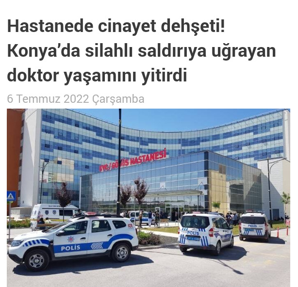 Sağlıkta şiddet: Silahlı saldırı sonucu bir doktor öldü. Sağlıkta şiddet nasıl son bulur?