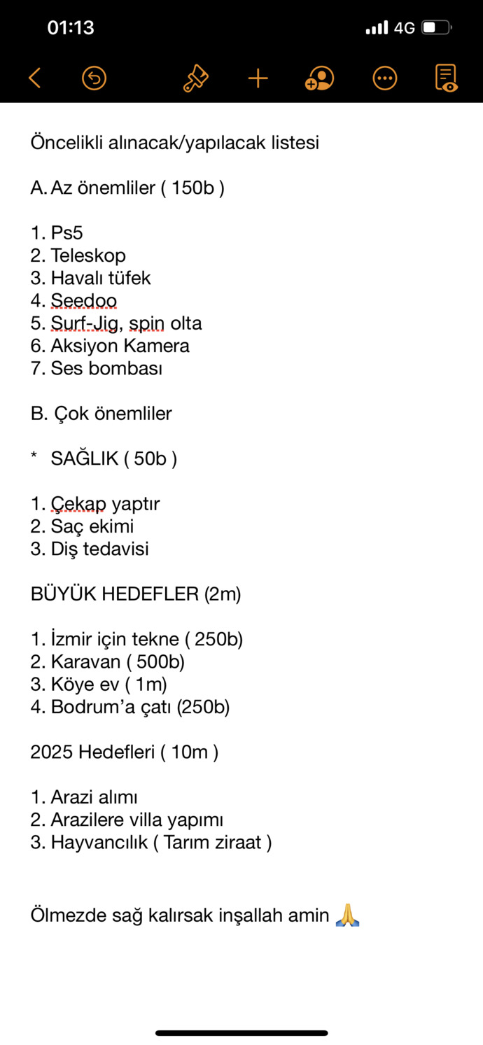 Çok paranız olsaydı ne alırdınız?