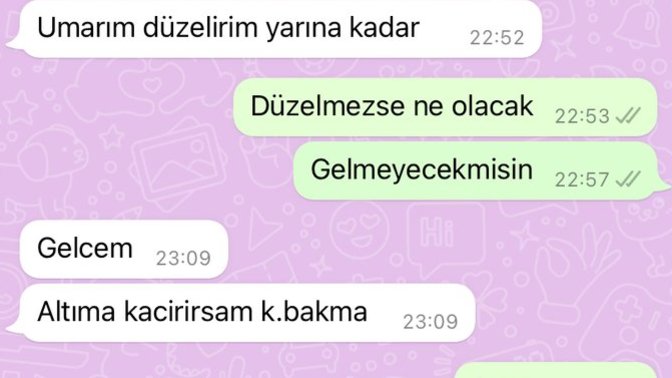 Cır cır olduğunu bile bana söylemesi çok saçma değil mi?
