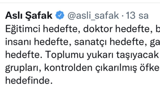 Dün bir avukat ve doktor katledildi! Aşağıdaki tweetlere katılıyor musunuz?