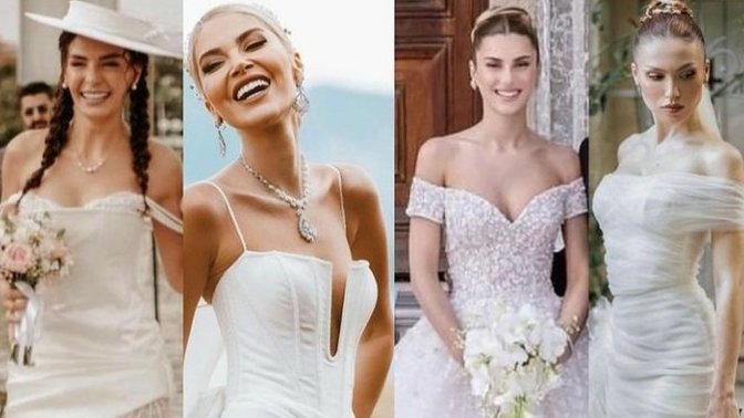 2022'nin taze gelinlerinden gelinliğini en beğendiğiniz ünlü isim kim oldu?