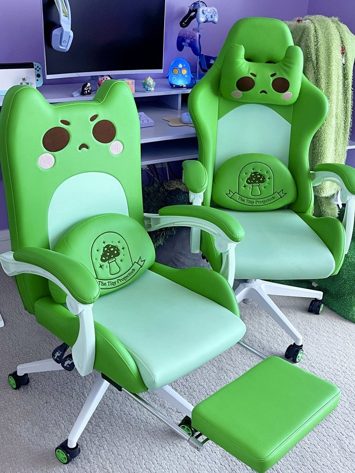 Karşınızda kurbağalı gamer koltukları! Siz gamer koltuk seçerken desenine bakıyor musunuz?