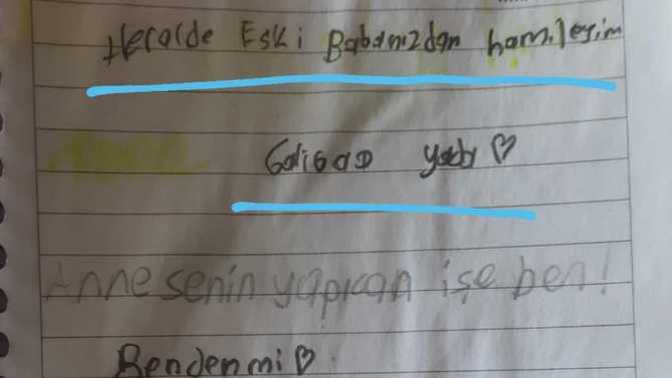 11 yaşındaki kızın bunları yazması normal mi? Rehberliğe bildirilmeli mi?