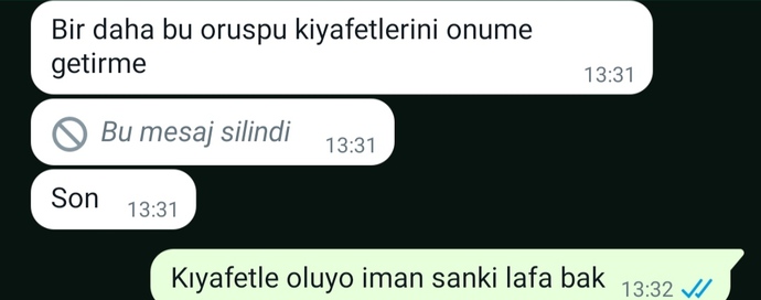 Bu nasıl bir zihniyet çok yoruldum artık, annemle mesajlaşmalarımıza bakın?