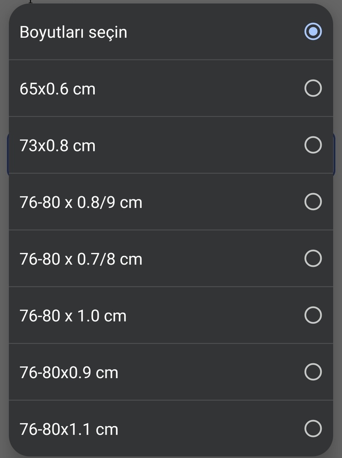 Normal bir El serçe parmağı kalınlığı çapı hangisidir?
