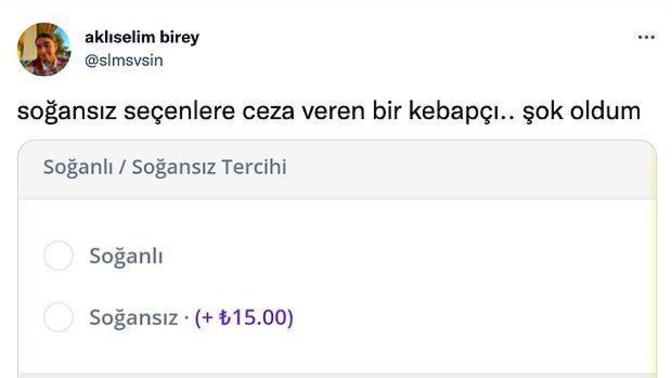 Soğansız dürüme +15 TL fiyat farkı 🤑 Sizin dürümünüz soğanlı mı olsun soğansız mı?
