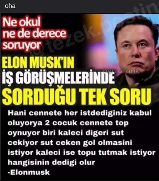 Elon Musk sizi işe alır mıydı?