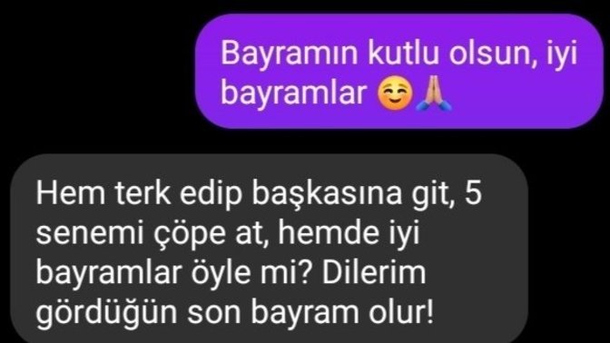 Eski sevgilinize bayram mesajı attınız mı?