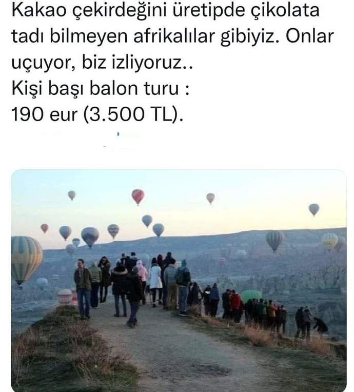 Kapadokyada balona binmek için 190 Euro verir misiniz?