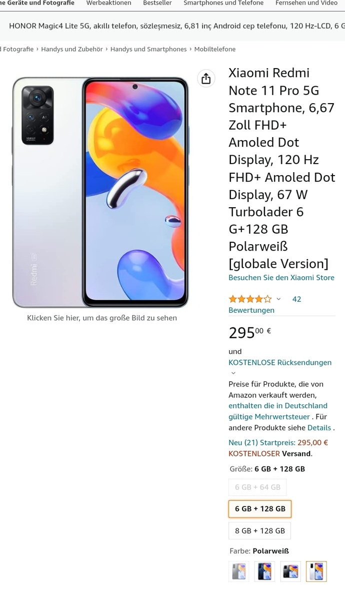 Note 11 pro 5G