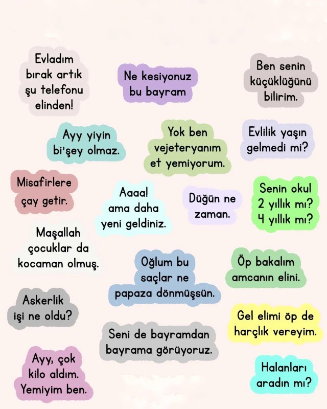 Bayram ziyaretinde ne gibi sorularla karşılaştınız?