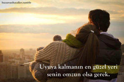Bazen sadece kafanı koyacak bir omuz ararsın :(
