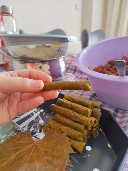 Taze yaprak sarmalarım nasıl görünüyor 💚🙂?